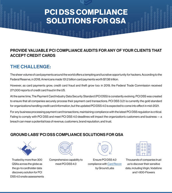 PCI DSS Compliance Solutions for QSA