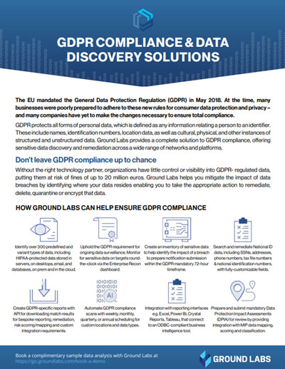 GDPR Compliance and Data Discovery Solutions