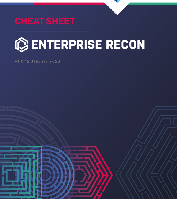 Enterprise Recon Cheat Sheet